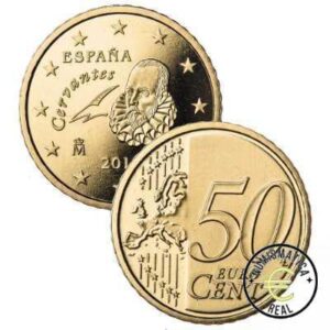 ESPAÑA 2019 50 CENTIMOS DE EUROS COMUN UNC - MIGUEL DE CERVANTES - S/C.