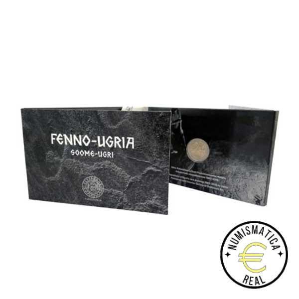ESTONIA 2021 2 EUROS CONMEMORATIVA BU - PUEBLOS UGROFINESES - EN COINCARD - BNC.