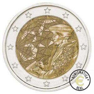 ESTONIA 2022 2 EUROS CONMEMORATIVA UNC - PROGRAMA ERASMUS - S/C.