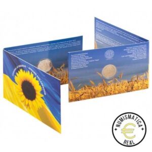 ESTONIA 2022 2 EUROS CONMEMORATIVA BU - SALVA UCRANIA - UKRANIA Y LA LIBERTAD - EN COINCARD - BNC.