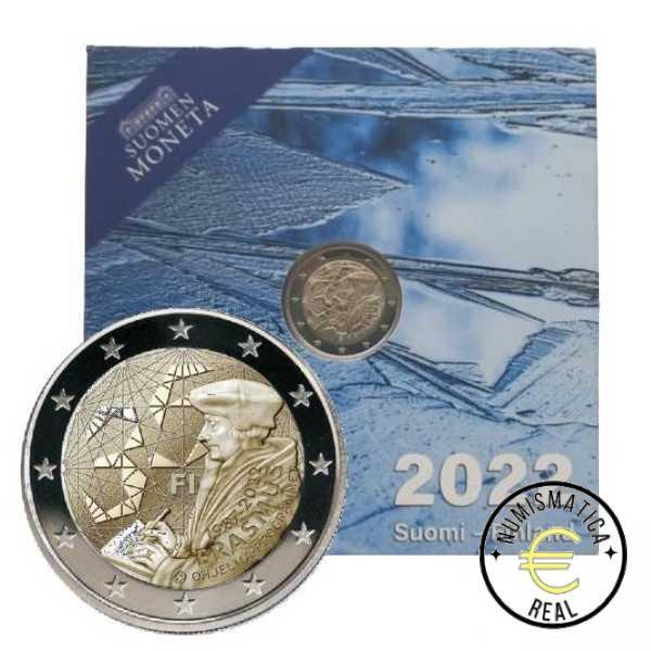 FINLANDIA 2022 2 EUROS CONMEMORATIVA PROOF - 35º ANV. PROGRAMA ERASMUS - EN ESTUCHE OFICIAL - PP.