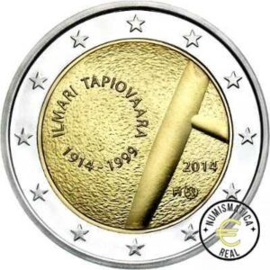 FINLANDIA 2014 2 EUROS CONMEMORATIVA UNC - ILMARI TAPIOVAARA - S/C.