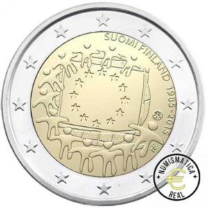 FINLANDIA 2015 2 EUROS CONMEMORATIVA UNC - 30 ANIV. DE LA BANDERA EUROPEA - S/C.