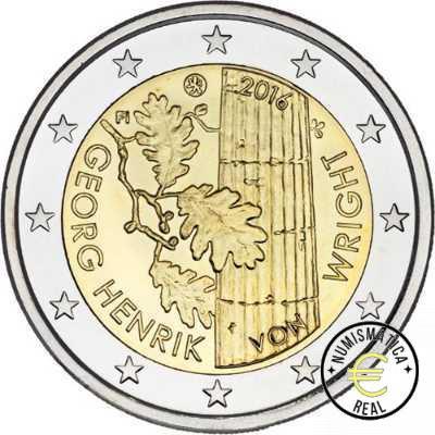 FINLANDIA 2016 2 EUROS CONMEMORATIVA UNC - CENTENARIO DEL NACIMIENTO DE GEORG HENRIK VON WRIGHT - S/C.