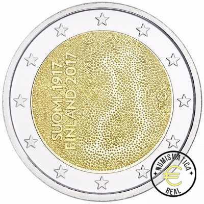 FINLANDIA 2017 2 EUROS CONMEMORATIVA UNC - CENTENARIO INDEPENDENCIA DE FINLANDIA - S/C.