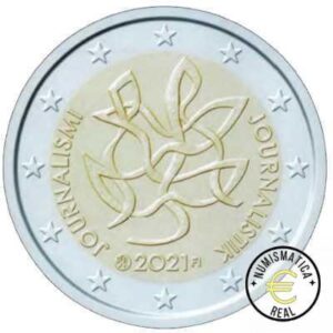 FINLANDIA 2021 2 EUROS CONMEMORATIVA PROOF - PERIODISMO - EN ESTUCHE OFICIAL - PP.