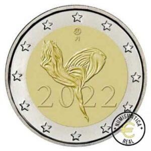 FINLANDIA 2022 2 EUROS CONMEMORATIVA UNC "BALLET NACIONAL" S/C.