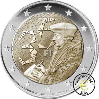 FINLANDIA 2022 2 EUROS CONMEMORATIVA UNC - PROGRAMA ERASMUS - S/C.