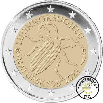 FINLANDIA 2023 2 EUROS CONMEMORATIVA UNC "LEY DE CONSERVACION DE LA NATURALEZA" S/C.