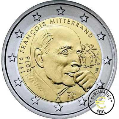 FRANCIA 2016 2 EUROS CONMEMORATIVA UNC - 100 ANV NACIMIENTO DE FRANCOIS MITTERRAND - S/C.