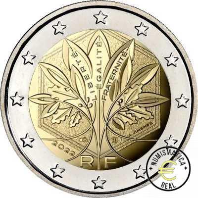 FRANCIA 2022 CARTERA 8 VALORES CALIDAD BU - DE 1CENT A 2 EUROS - EN CARTERA OFICIAL - EUROSET. - Imagen 2