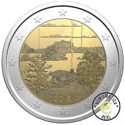 FINLANDIA 2018 2 EUROS CONMEMORATIVA UNC - CULTURA FINLANDESA DE LA SAUNA - S/C.