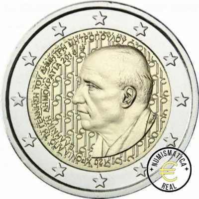 GRECIA 2016 2 EUROS CONMEMORATIVA UNC - 120 AÑOS DEL NACIMIENTO DE DIMITRI MITROPOULOS - S/C.