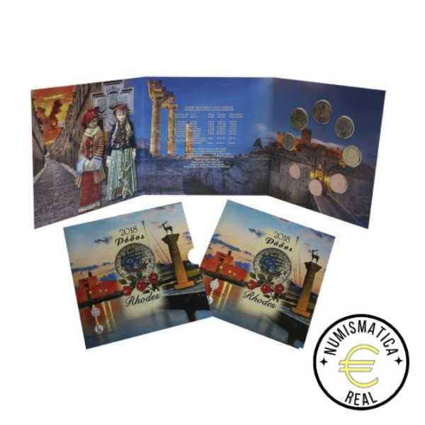 GRECIA 2018 CARTERA 8 VALORES CALIDAD BU - DE 1CENT A 2 EUROS - EN CARTERA OFICIAL - EUROSET. - Imagen 2