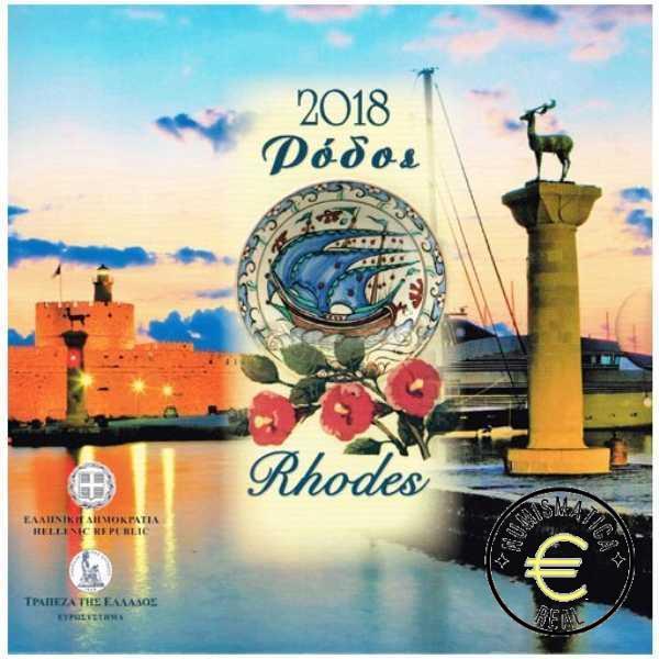 GRECIA 2018 CARTERA 8 VALORES CALIDAD BU - DE 1CENT A 2 EUROS - EN CARTERA OFICIAL - EUROSET.