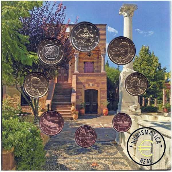 GRECIA 2022 CARTERA 8 VALORES CALIDAD BU - DE 1CENT A 2 EUROS - EN CARTERA OFICIAL - EUROSET. - Imagen 2