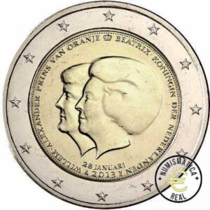 HOLANDA 2013 2 EUROS CONMEMORATIVA UNC - CAMBIO DE TRONO - S/C.