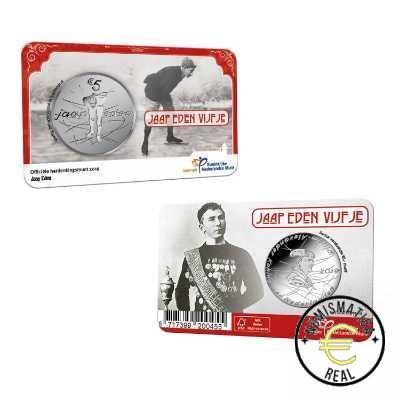 HOLANDA 2019 5 EUROS COINCARD CONMEMORATIVA - JAAP EDEN VIJFJE - BU.