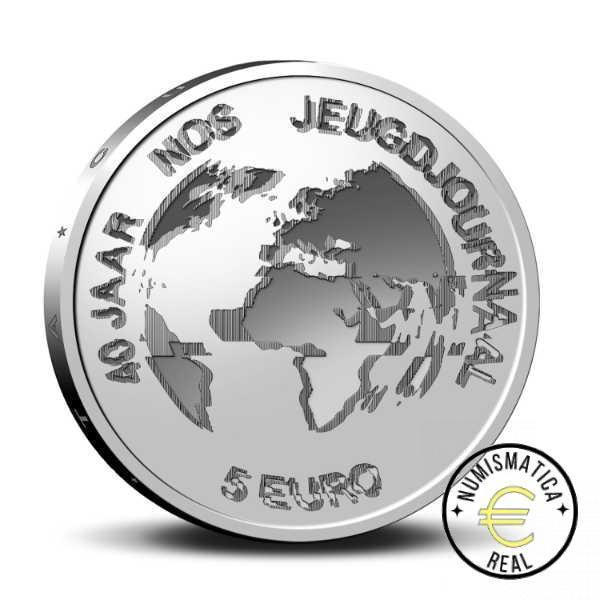 HOLANDA 2021 5 EUROS COINCARD CONMEMORATIVA - 40 AÑOS DEL NOS JOUGDJOURNAAL- PROGRAMA DE NOTICIAS PARA NIÑOS - BU. - Imagen 4