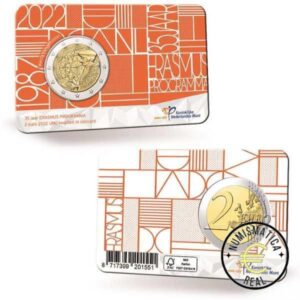 HOLANDA 2022 2 EUROS CONMEMORATIVA - PROGRAMA ERASMUS - BU - EN COINCARD.