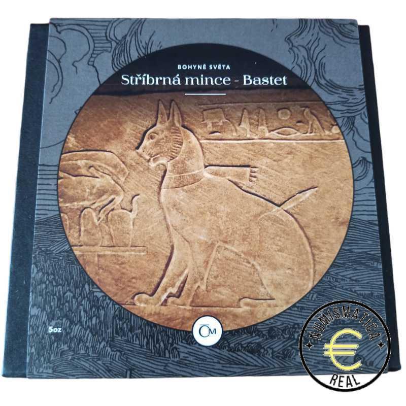 NIU 2021 10$ DOLARES - 5 Oz DE PLATA "BASTET - DIOSA UNIVERSAL" EGIPTO, MONEDA PROOF. PP. - Imagen 3