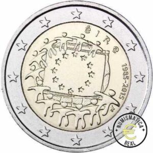 IRLANDA 2015 2 EUROS CONMEMORATIVA UNC - 30 ANIV. DE LA BANDERA EUROPEA - S/C.