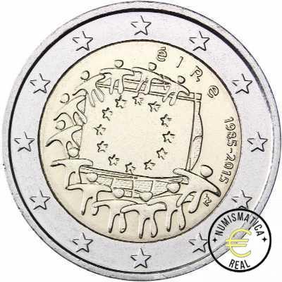 IRLANDA 2015 2 EUROS CONMEMORATIVA UNC - 30 ANIV. DE LA BANDERA EUROPEA - S/C.