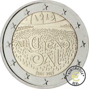 IRLANDA 2019 2 EUROS CONMEMORATIVA UNC - 100 ANIVERSARIO DEL DAIL EIREANN - S/C.