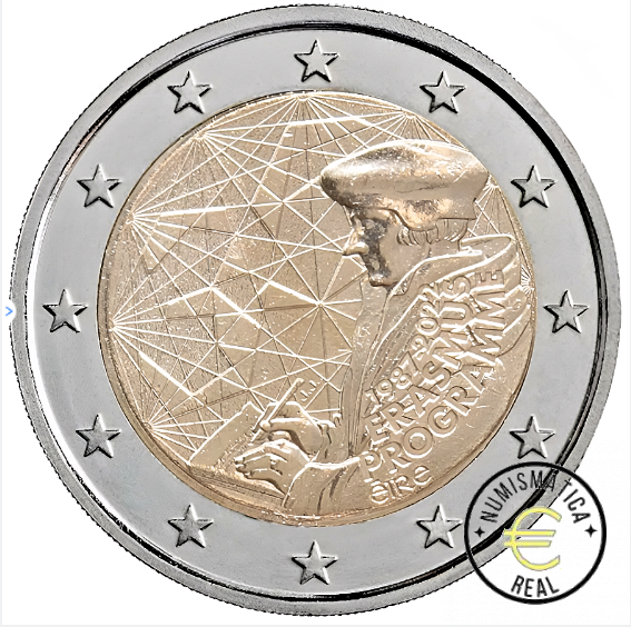 IRLANDA 2022 2 EUROS CONMEMORATIVA UNC - PROGRAMA ERASMUS - S/C.
