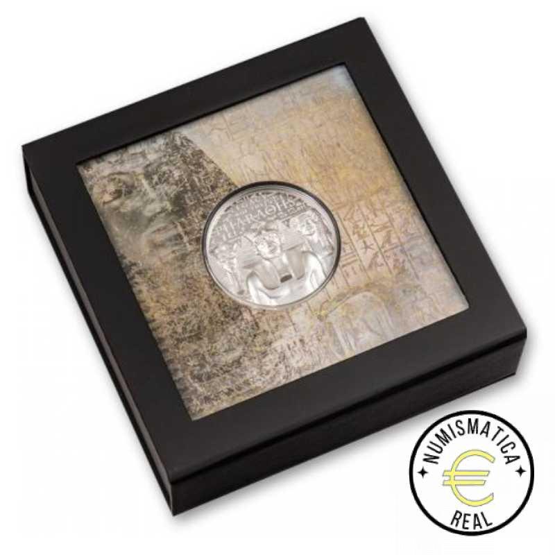 ISLAS COOK 2022 5$ DOLAR - 1 Oz DE PLATA PROOF "LEGADO DE LOS FARAONES" BE / PP. - Imagen 3