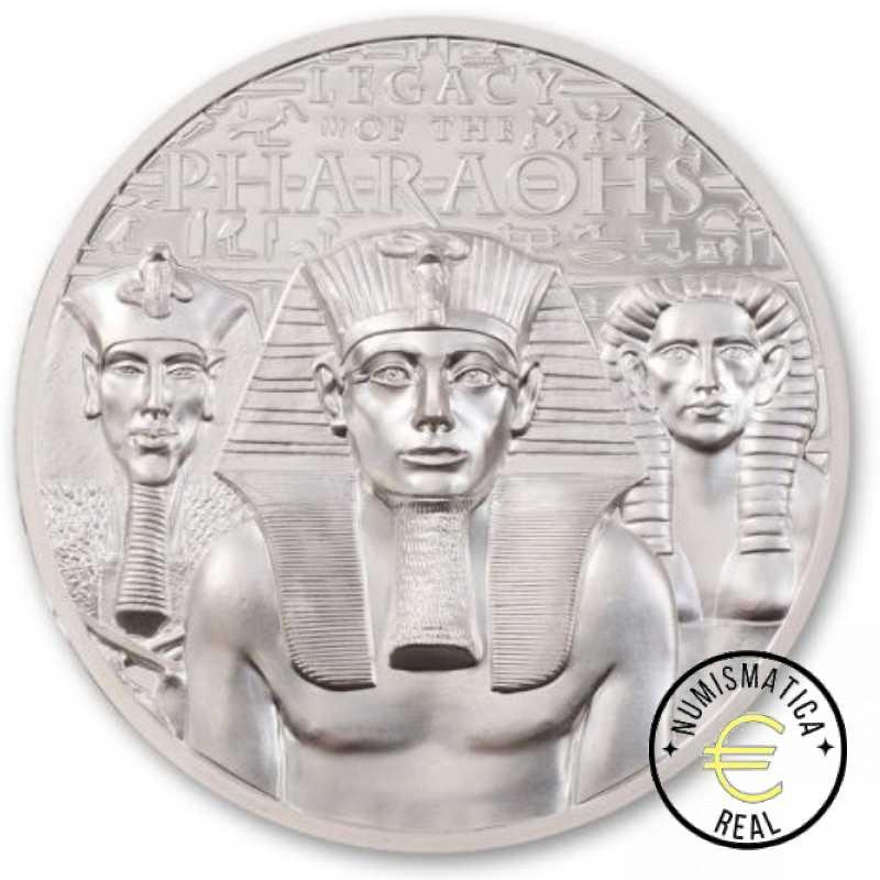 ISLAS COOK 2022 5$ DOLAR - 1 Oz DE PLATA PROOF "LEGADO DE LOS FARAONES" BE / PP.