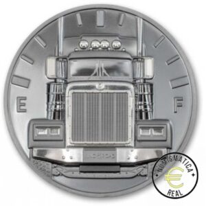 ISLAS COOK 2022 10$ DOLAR - 2 Oz DE PLATA PROOF "CAMION REY DE LA CARRETERA" BE / PP NEGRA.