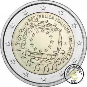 ITALIA 2015 2 EUROS CONMEMORATIVA UNC - 30 ANIV. DE LA BANDERA EUROPEA - S/C.