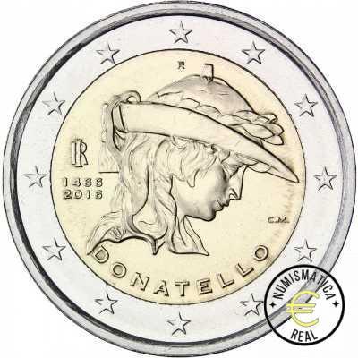 ITALIA 2016 2 EUROS CONMEMORATIVA UNC - 550 ANIV. DE LA MUERTE DE DONATELLO - S/C.