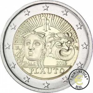 ITALIA 2016 2 EUROS CONMEMORATIVA UNC -2200 ANIV. DE LA MUERTE DE PLAUTO - S/C.