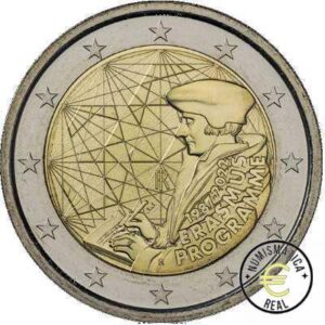 ITALIA 2022 2 EUROS CONMEMORATIVA UNC - PROGRAMA ERASMUS - S/C.