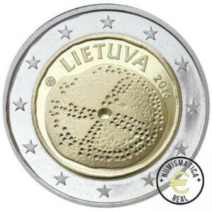 LITUANIA 2016 2 EUROS CONMEMORATIVA UNC - CULTURA BALTICA - S/C.