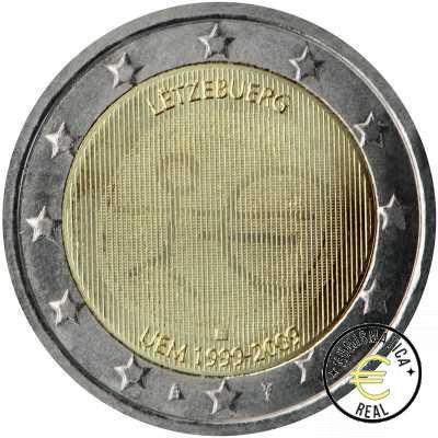 LUXEMBURGO 2009 2 EUROS CONMEMORATIVA UNC - 10 ANIV. DE LA UNION EUROPEA - EMU - S/C.