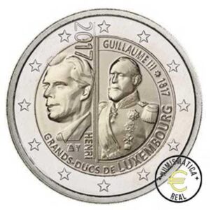LUXEMBURGO 2017 2 EUROS CONMEMORATIVA UNC - 200 ANIVERSARIO DEL NACIMIENTO DEL GRAN DUQUE GUILLERMO III - S/C.