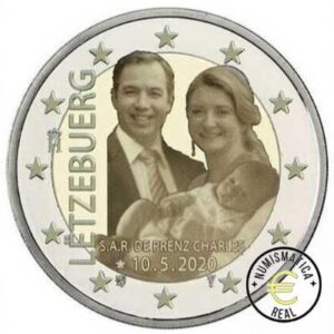 LUXEMBURGO 2020 2 EUROS CONMEMORATIVA UNC - PRINCIPE HEREDERO CHARLES - VERSION FOTO - S/C.