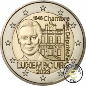 LUXEMBURGO 2023 2 EUROS CONMEMORATIVA UNC "CAMARA DIPUTADOS Y PRIMERA CONSTITUCION" S/C.