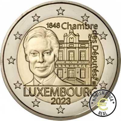 LUXEMBURGO 2023 2 EUROS CONMEMORATIVA UNC "CAMARA DIPUTADOS Y PRIMERA CONSTITUCION" S/C.