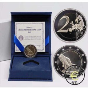 MALTA 2011 2 EUROS CONMEMORATIVA PROOF - PRIMERAS ELECCIONES DE 1849 - EN ESTUCHE OFICIAL BE. PP