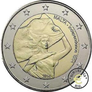 MALTA 2014 2 EUROS CONMEMORATIVA UNC - INDEPENDECIA 1964 - S/C.