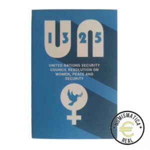 MALTA 2022 2 EUROS CONMEMORATIVA UNC - ONU SEGURIDAD DE LA MUJER EN COINCARD OFICIAL (CARTERA) - BU.