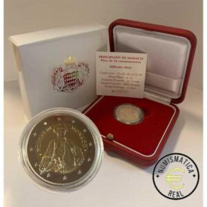 MONACO 2020 2 EUROS CONMEMORATIVA PROOF - 300 ANIVERSARIO PRINCIPE HONORATO III - EN ESTUCHE OFICIAL BE. PP