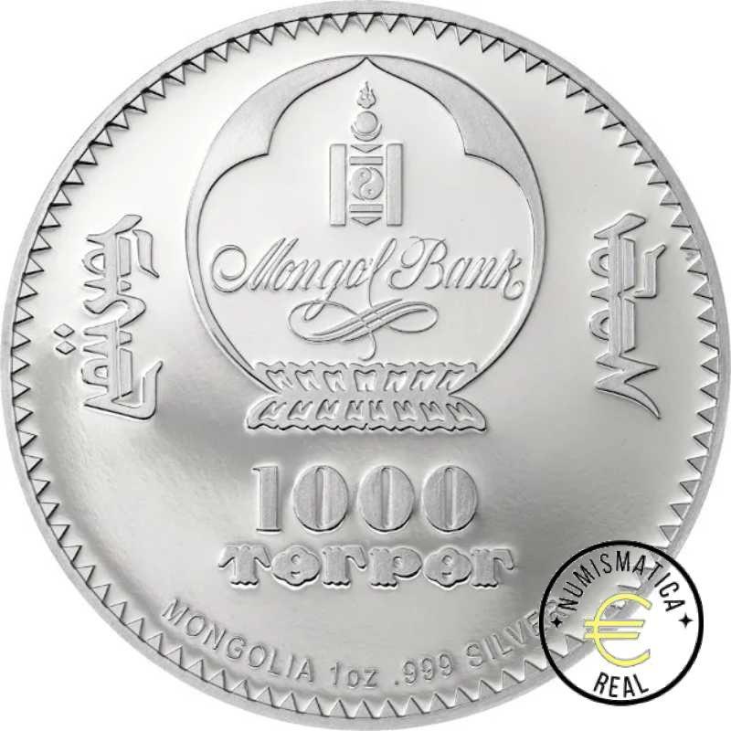 MONGOLIA 2022 1000 TOGROG - 1 Oz DE PLATA "MADRE TERESA DE CALCUTA" MONEDA EN COLOR PROOF. - Imagen 5