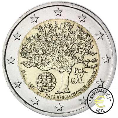 PORTUGAL 2007 2 EUROS CONMEMORATIVA UNC - PRESIDENCIA DE PORTUGAL EN LA UNION EUROPEA - S/C.