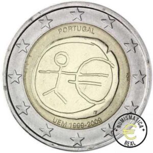 PORTUGAL 2009 2 EUROS CONMEMORATIVA UNC - 10 ANIV. DE LA UNION EUROPEA - EMU - S/C.