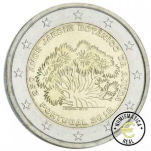 PORTUGAL 2018 2 EUROS CONMEMORATIVA UNC - 250 AÑOS DEL JARDIN BOTANICO DE AJUDA - S/C.